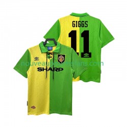 Maillot Manchester United GIGGS 11 1992 Rétro Homme Tenue Extérieur 1994 Manche Courte