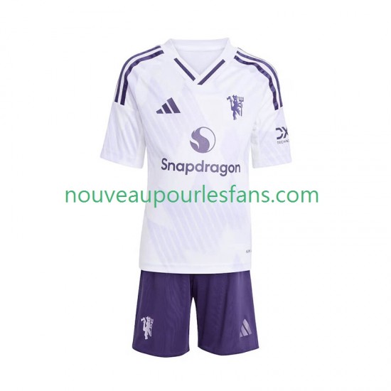 Maillot Manchester United Enfant Tenue Extérieur 2025-2026 Manche Courte