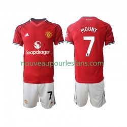 Maillot Manchester United Mason Mount 7 Enfant Tenue Domicile 2025-2026 Manche Courte