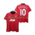 Maillot Manchester United ROONEY 10 2013 2014 Rétro Homme Tenue Domicile Manche Courte