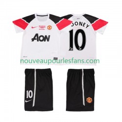 Maillot Manchester United ROONEY 10 Champions League 2012 Rétro Enfant Tenue 3ème 2011 Manche Courte