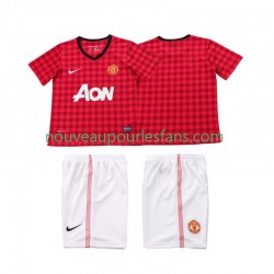 Maillot Manchester United 2012 2013 Rétro Enfant Tenue Domicile Manche Courte