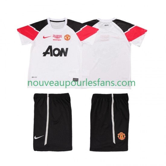 Maillot Manchester United Champions League 2012 Rétro Enfant Tenue 3ème 2011 Manche Courte