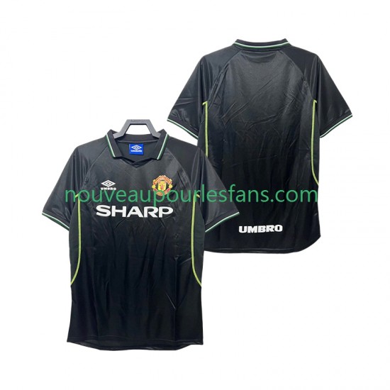Maillot Manchester United Rétro Homme Tenue 3ème 1999 1998 Manche Courte