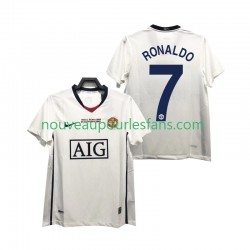 Maillot Manchester United Ronaldo 7 Champions League 2009 Rétro Homme Tenue Extérieur 2008 Manche Courte