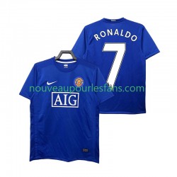 Maillot Manchester United Ronaldo 7 2009 Rétro Homme Tenue 3ème 2008 Manche Courte