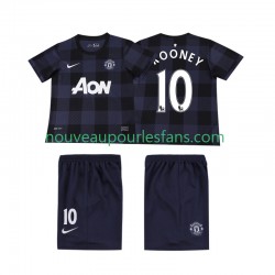 Maillot Manchester United Rooney 10 2013 2014 Rétro Enfant Tenue Extérieur Manche Courte