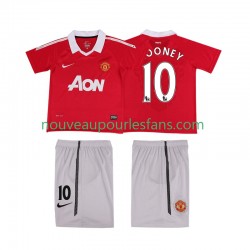 Maillot Manchester United Rooney 10 Rétro Enfant Tenue Domicile 2011 2010 Manche Courte