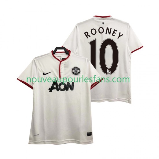 Maillot Manchester United Rooney 10 2013 2014 Rétro Homme Tenue 3ème Manche Courte