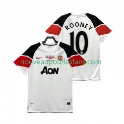 Maillot Manchester United Rooney 10 Champions League 2012 Rétro Homme Tenue 3ème 2011 Manche Courte