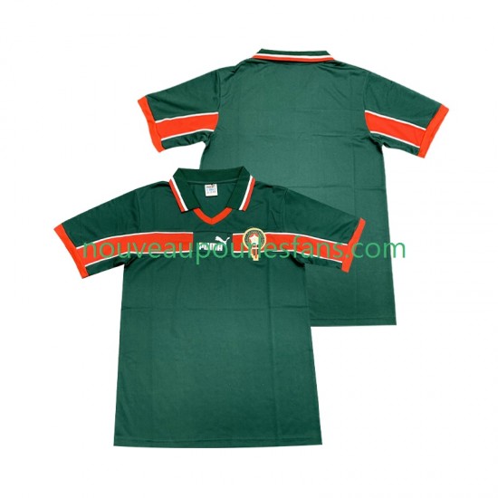 Maillot Maroc Rétro Homme Tenue Domicile 1998 Manche Courte