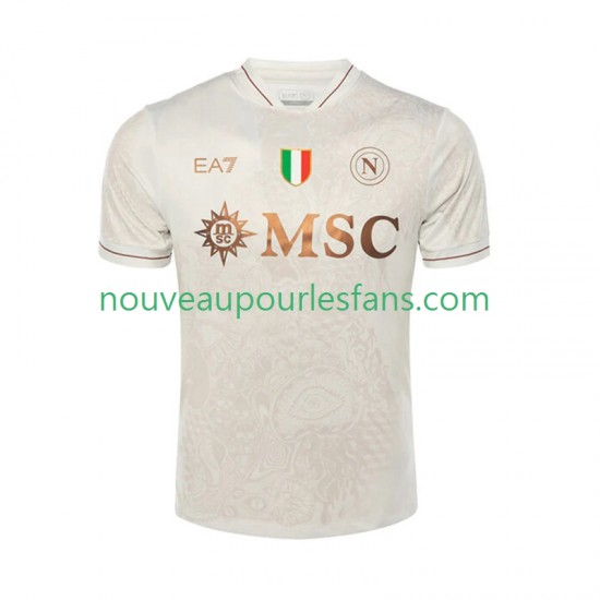 Maillot Naples Homme Tenue Extérieur 2025-2026 Manche Courte