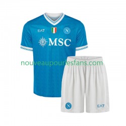 Maillot Naples Enfant Tenue Domicile 2025-2026 Manche Courte