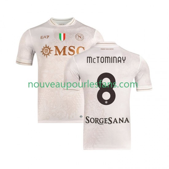 Maillot Naples Scott McTominay 8 Homme Tenue Extérieur 2025-2026 Manche Courte