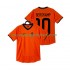 Maillot Pays-Bas BERGKAMP 10 2000 Rétro Homme Tenue Domicile Manche Courte