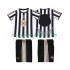Maillot Newcastle United 1997 Rétro Enfant Tenue Domicile 1999 Manche Courte