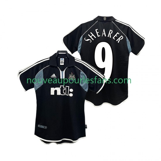 Maillot Newcastle United SHEARER 9 2000 2001 Rétro Homme Tenue Extérieur Manche Courte