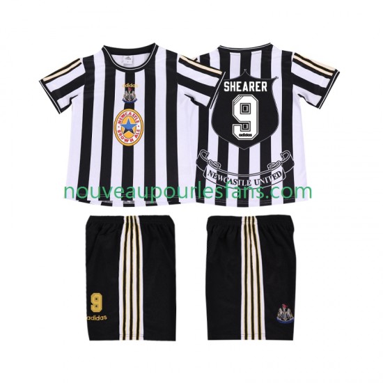 Maillot Newcastle United SHEARER 9 1997 Rétro Enfant Tenue Domicile 1999 Manche Courte