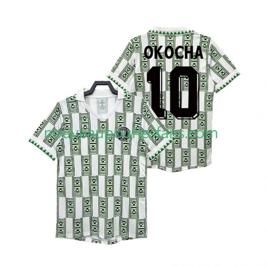 Maillot Nigeria OKOCHA 10 Rétro Homme Tenue Extérieur 1994 Manche Courte