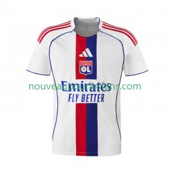 Maillot Olympique Lyonnais Homme Tenue Domicile 2025-2026 Manche Courte