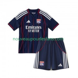 Maillot Olympique Lyonnais Enfant Tenue Extérieur 2025-2026 Manche Courte