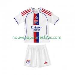 Maillot Olympique Lyonnais Enfant Tenue Domicile 2025-2026 Manche Courte