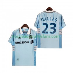 Maillot Olympique de Marseille Gallas 23 Rétro Homme Tenue Extérieur 1999 1998 Manche Courte