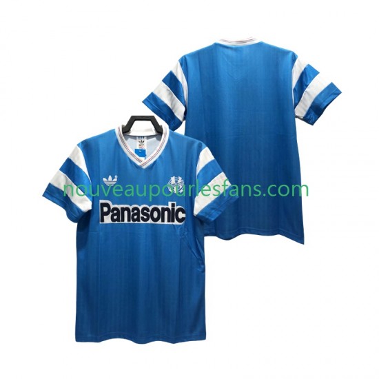 Maillot Olympique de Marseille 1990 Rétro Homme Tenue Extérieur Manche Courte