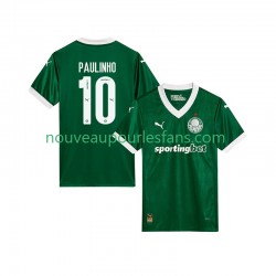 Maillot Palmeiras Paulinho 10 Homme Tenue Domicile 2025-2026 Manche Courte