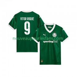 Maillot Palmeiras Vitor Roque 9 Homme Tenue Domicile 2025-2026 Manche Courte