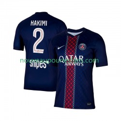 Maillot Paris Saint-Germain Hakimi 2 Homme Tenue Domicile 2025-2026 Manche Courte