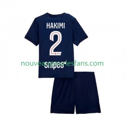 Maillot Paris Saint-Germain Hakimi 2 Enfant Tenue Domicile 2025-2026 Manche Courte