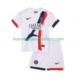 Maillot Paris Saint-Germain Enfant Tenue Extérieur 2025-2026 Manche Courte