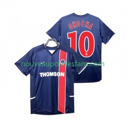 Maillot Paris Saint-Germain OKOCHA 10 2003 Rétro Homme Tenue Domicile 2002 Manche Courte