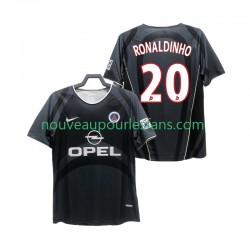 Maillot Paris Saint-Germain RONALDINHO 20 2001 Rétro Homme Tenue 3ème 2002 Manche Courte