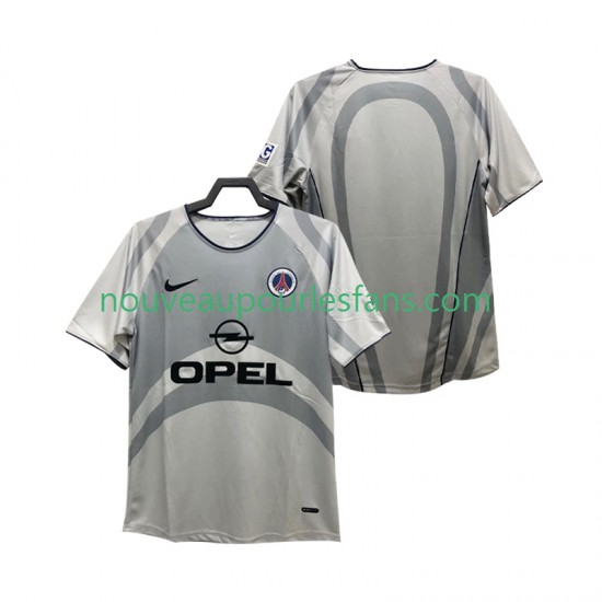 Maillot Paris Saint-Germain 2001 Rétro Homme Tenue Extérieur 2002 Manche Courte