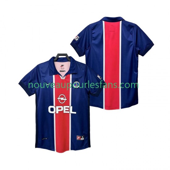 Maillot Paris Saint-Germain Rétro Homme Tenue Domicile 1999 1998 Manche Courte