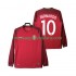Maillot Portugal BERNARDO 10 2016 Rétro Homme Tenue Domicile Manche Longue
