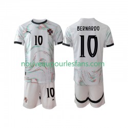 Maillot Portugal Bernardo Silva 10 Enfant Tenue Extérieur 2025-2026 Manche Courte