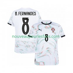 Maillot Portugal Bruno Fernandes 8 Homme Tenue Extérieur 2025-2026 Manche Courte