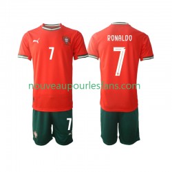 Maillot Portugal Cristiano Ronaldo 7 Enfant Tenue Domicile 2025 Manche Courte