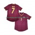 Maillot Portugal Figo 7 2000 Rétro Homme Tenue Domicile Manche Courte