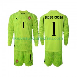 Maillot Portugal Diogo Costa 1 Gardien Enfant Tenue Domicile 2025 Manche Longue