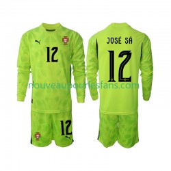 Maillot Portugal Jose Sa 12 Gardien Enfant Tenue Domicile 2025 Manche Longue