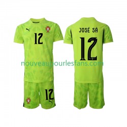 Maillot Portugal Jose Sa 12 Gardien Enfant Tenue Domicile 2025 Manche Courte