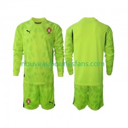 Maillot Portugal Gardien Enfant Tenue Domicile 2025 Manche Longue