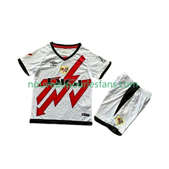 Maillot Rayo Vallecano Enfant Tenue Extérieur 2024-2025 Manche Courte