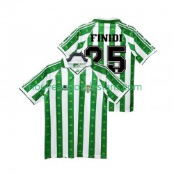 Maillot Real Betis FINIDI 25 1996 1997 Rétro Homme Tenue Domicile Manche Courte
