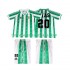 Maillot Real Betis Tomas Olias 20 1996 1997 Rétro Enfant Tenue Domicile Manche Courte