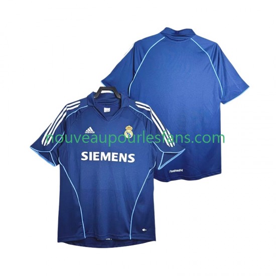 Maillot Real Madrid 2005 Rétro Homme Tenue Extérieur 2006 Manche Courte